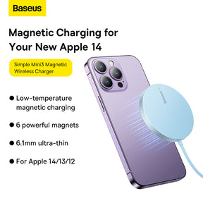 Baseus Simple Mini3 Magnetic Wireless Charger 15W