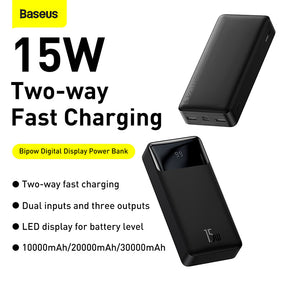 Baseus Bipow Digital Display Power Bank 20000mAh 15W