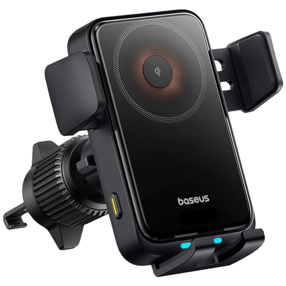 Baseus Wisdom Pro 15W QI Wireless Charger Car Mount Black