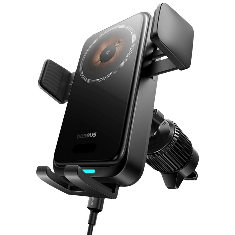 Baseus Wisdom Pro 15W QI Wireless Charger Car Mount Black