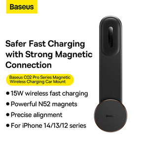 Baseus C02 Pro Magnetic Wireless Charging Car Mount
