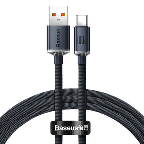 Baseus Crystal Shine Series Fast Charging Data Cable USB to Type-C 100W