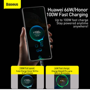 Baseus Crystal Shine Series Fast Charging Data Cable USB to Type-C 100W