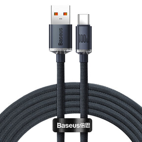 Baseus Crystal Shine Series Fast Charging Data Cable USB to Type-C 100W