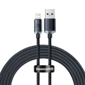 Baseus Crystal Shine Series Fast Charging Data Cable USB to iP 2.4A