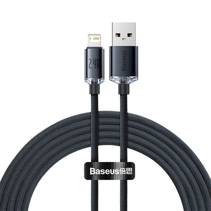 Baseus Crystal Shine Series Fast Charging Data Cable USB to iP 2.4A