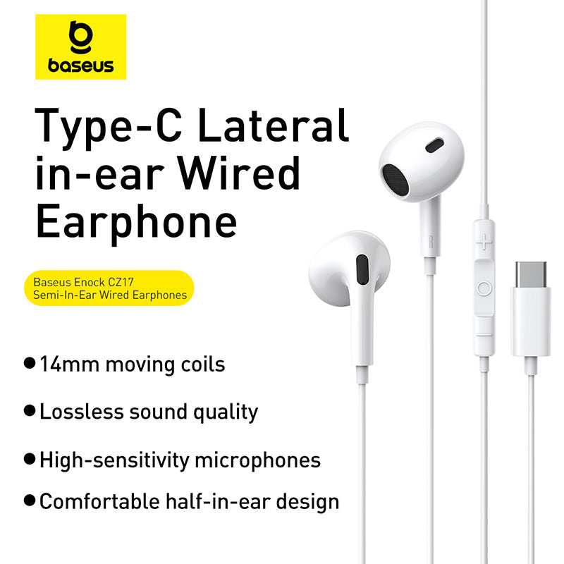 Baseus Encok CZ17 Semi-In-Ear Wired Earphones