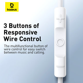 Baseus Encok CZ17 Semi-In-Ear Wired Earphones