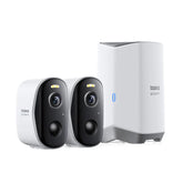 Baseus Security N1 Plus Outdoor Camera 2K  2-Cam Kit White