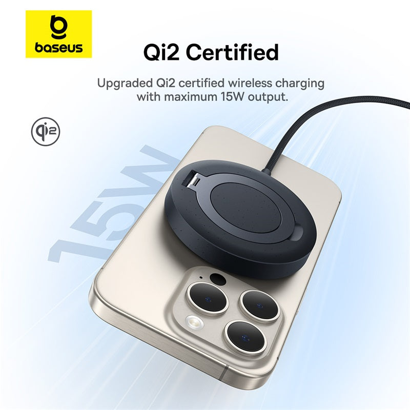Baseus Simple Mini4 Qi2 Magnetic Wireless Charger 15W
