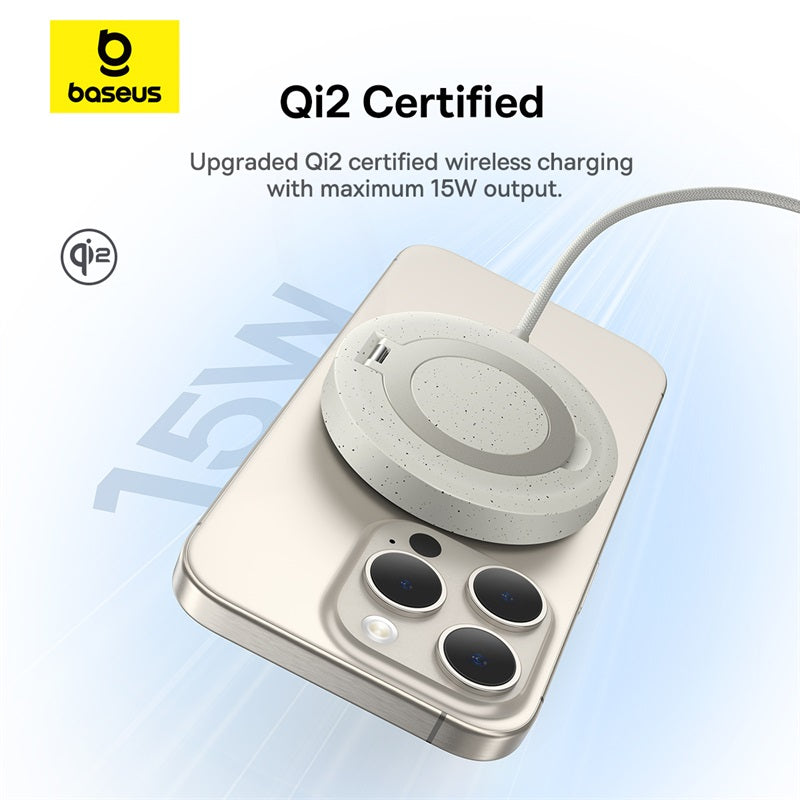 Baseus Simple Mini4 Qi2 Magnetic Wireless Charger 15W