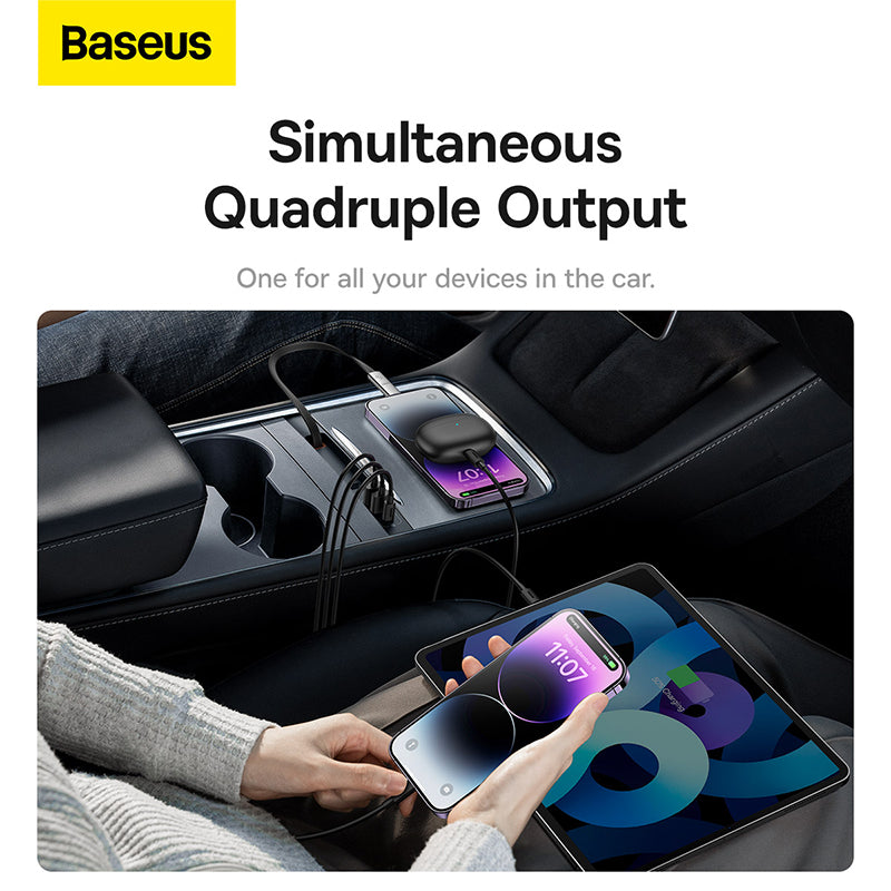 Baseus T-Space Series HUB for Tesla Cars (With a retractable 45W type-C cable)