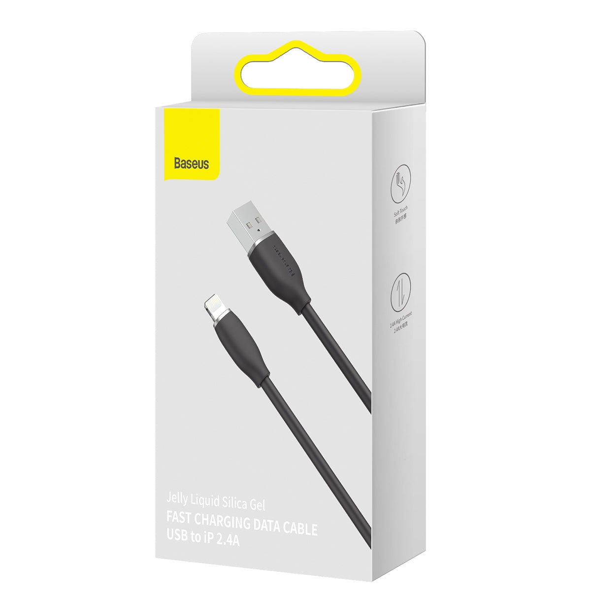 Baseus Jelly Liquid Silica Gel Fast Charging Data Cable USB to iP 2.4A 1.2m