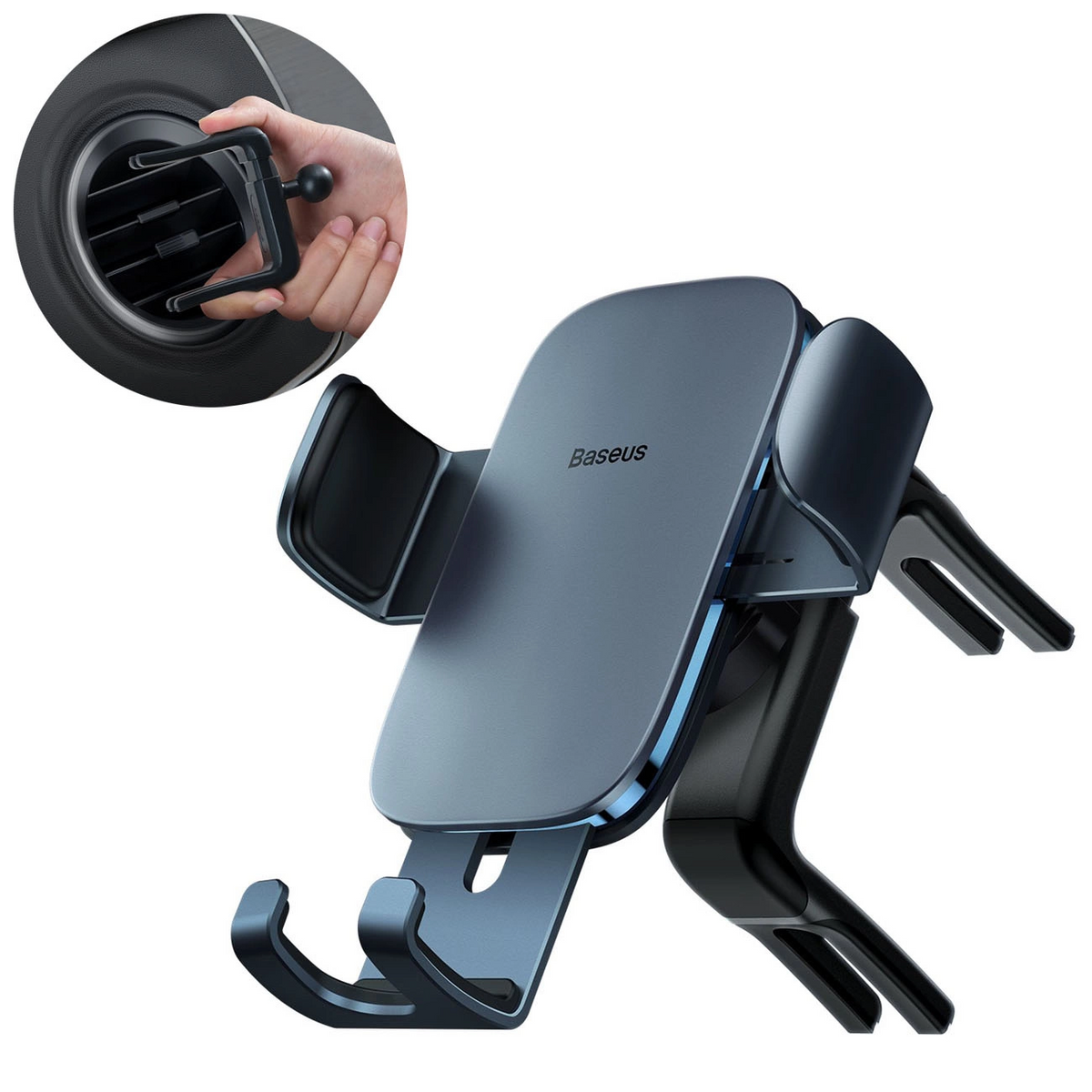Baseus Metal Agell Gravity Car Mount (Round Air Vent Version)