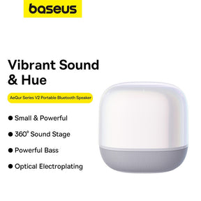 Baseus AeQur V2 Wireless Speaker Moon-White