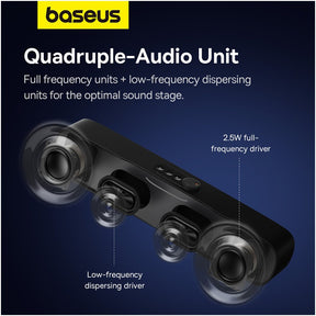 Baseus AeQur DS10 Mini Soundbar-Cluster Black