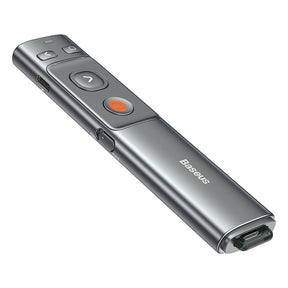 Baseus Orange Dot Wireless Presenter (Red Laser)-Grey