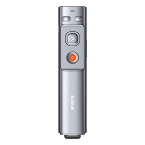 Baseus Orange Dot Wireless Presenter (Red Laser)-Grey
