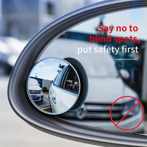 Baseus 2 PCS Full View Blind Spot Rearview Mirrors-Black