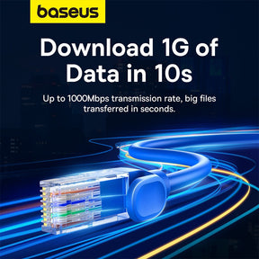 Baseus High Speed CAT6 Gigabit Ethernet Cable 0.5/1/23/5M-Galaxy Blue