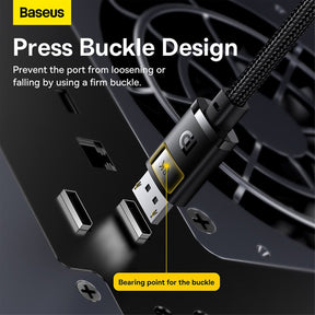 Baseus High Definition Series DP 8K to DP 8K Adapter Cable 1.5/2/3/5M-Cluster Black