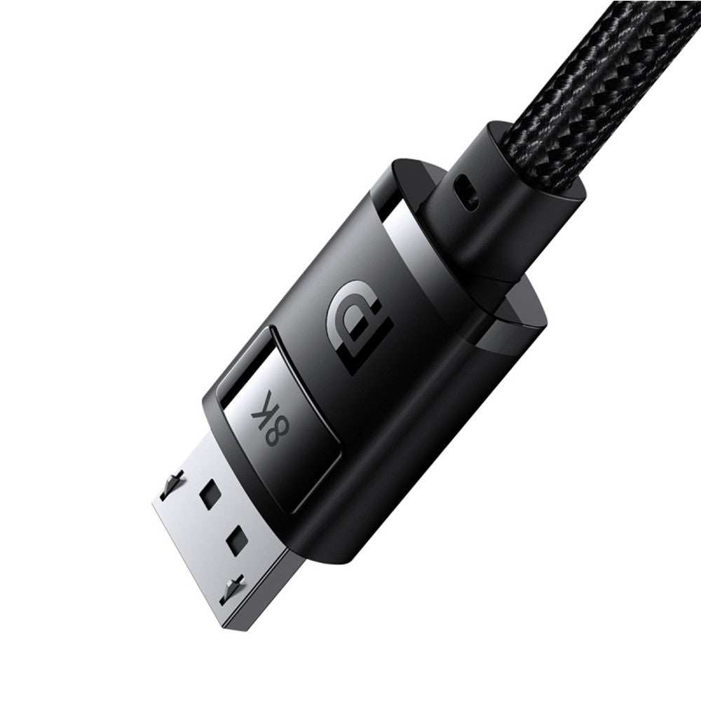 Baseus High Definition Series DP 8K to DP 8K Adapter Cable 1.5/2/3/5M-Cluster Black