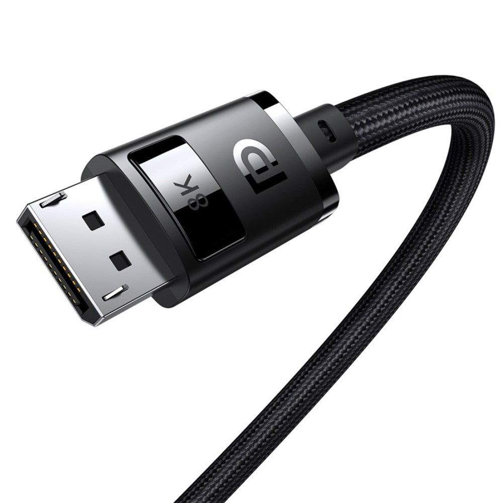 Baseus High Definition Series DP 8K to DP 8K Adapter Cable 1.5/2/3/5M-Cluster Black
