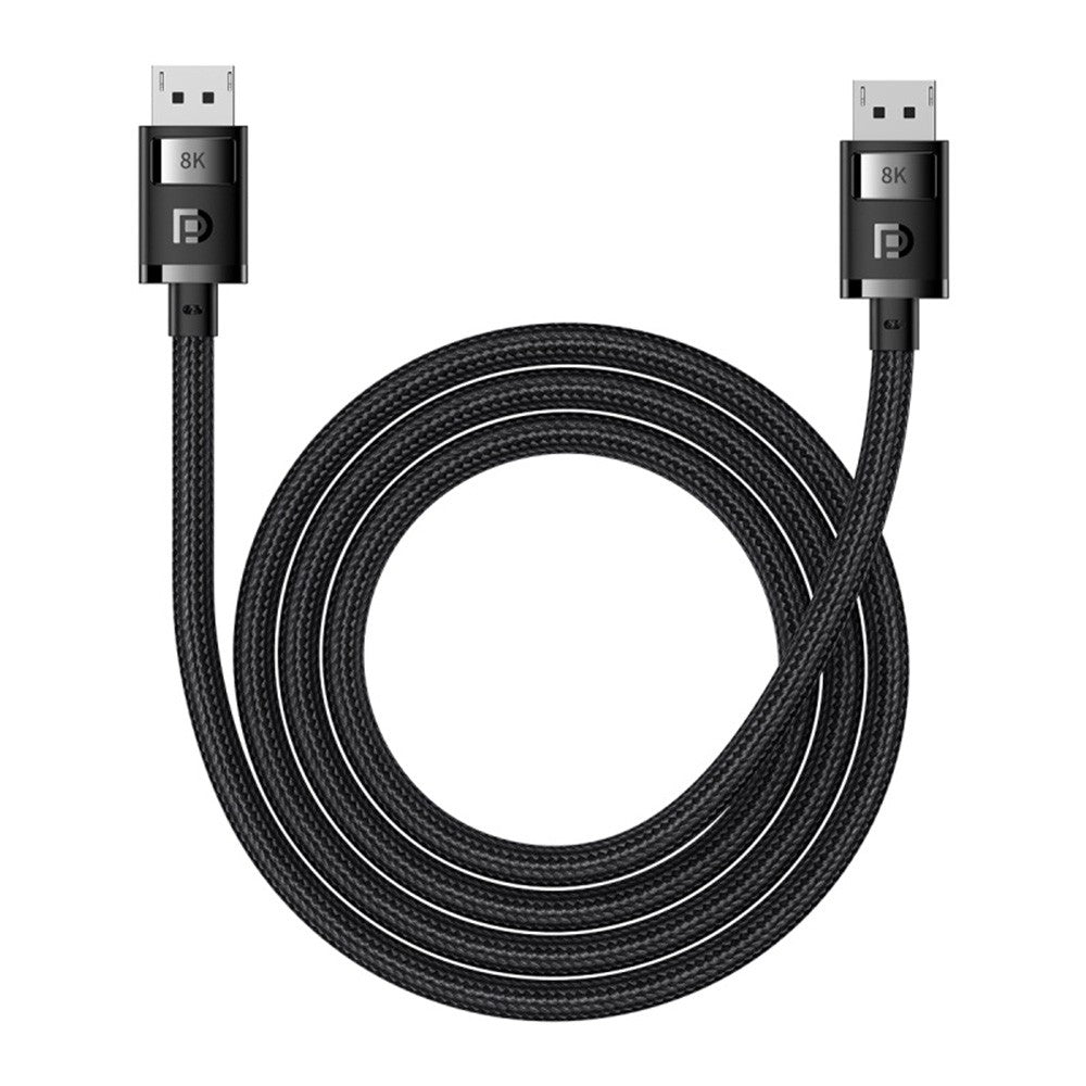 Baseus High Definition Series DP 8K to DP 8K Adapter Cable 1.5/2/3/5M-Cluster Black