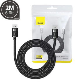 Baseus High Definition Series DP 8K to DP 8K Adapter Cable 1.5/2/3/5M-Cluster Black
