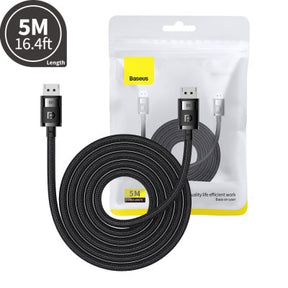 Baseus High Definition Series DP 8K to DP 8K Adapter Cable 1.5/2/3/5M-Cluster Black