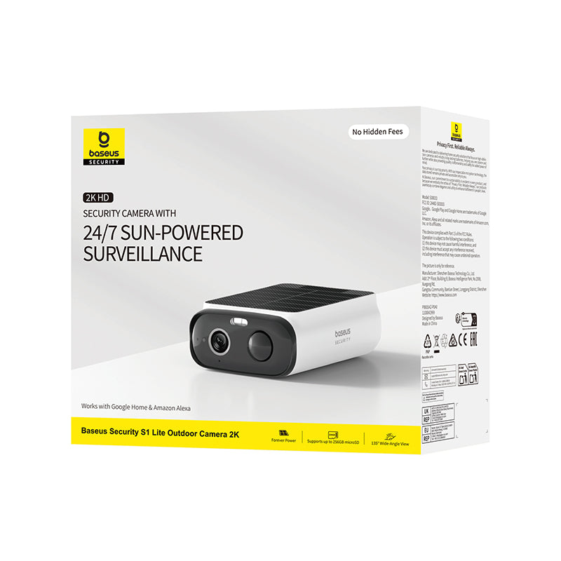 OS-Baseus Security S1 Lite Outdoor Camera 2K White
