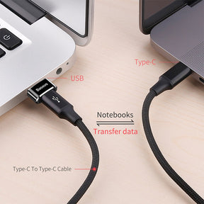 Baseus Mini Type-C Female to USB Male Adapter Converter Black