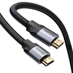 Baseus Enjoyment Series 4KHD Male To 4KHD Male Adapter Cable 2M-Dark Gray