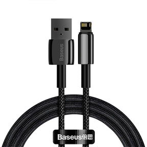 Baseus Tungsten Gold Fast Charging Data Cable USB to iP 2.4A 1/2m