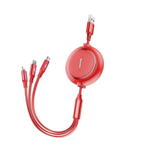 Baseus Golden Loop Retractable 3 in 1 USB Cable 3.5A (35cm-120cm) (CAMLT-JH01)