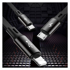 Baseus Golden Loop Retractable 3 in 1 USB Cable 3.5A (35cm-120cm) (CAMLT-JH01)