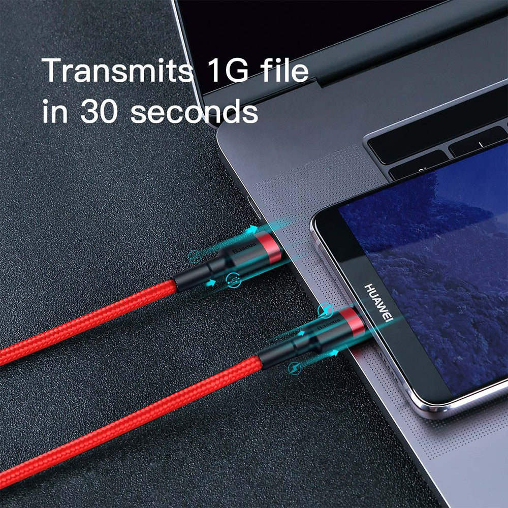 Baseus Cafule PD2.0 60W Flash Charging Type-C to Type-C Cable (20V 3A) 1/2m Compatible for iPhone 15 Series