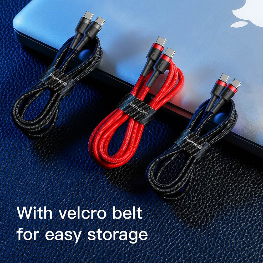 Baseus Cafule PD2.0 60W Flash Charging Type-C to Type-C Cable (20V 3A) 1/2m Compatible for iPhone 15 Series