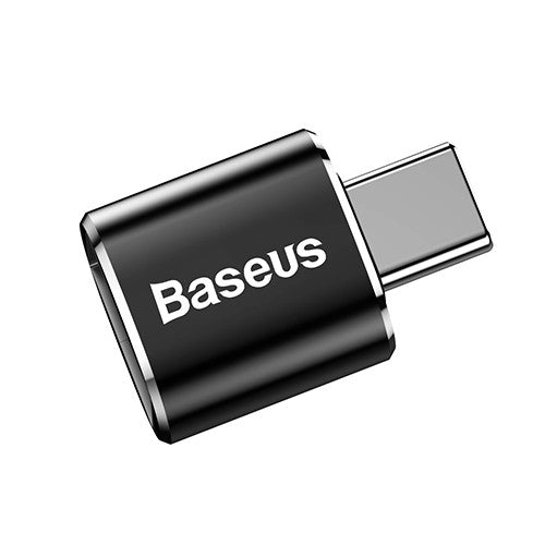 Baseus Mini USB Female to Type-C Male Adapter Converter Black