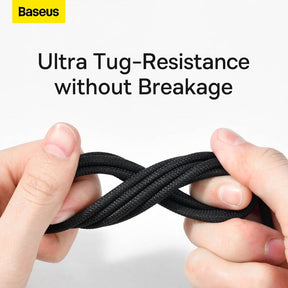 Baseus Tungsten Gold Fast Charging Data Cable USB to Type-C 100W 1/2m-Black