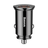 Baseus Circular Plastic A+C 30W  PPS Car Charger-Black