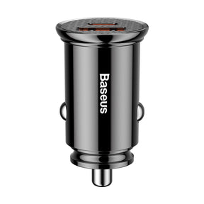Baseus Circular Plastic A+C 30W  PPS Car Charger-Black