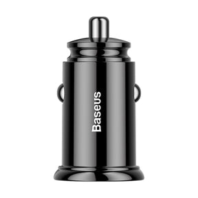 Baseus Circular Plastic A+C 30W  PPS Car Charger-Black