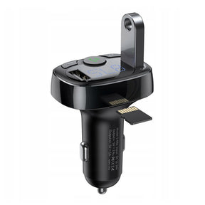 Baseus T Typed S-09A Bluetooth MP3 Car Charger (Standard edition)-Black