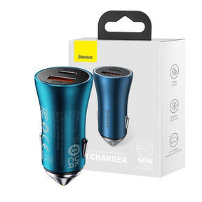 Baseus Car Charger Golgen Contactor Max-USB+Type U+C 60W