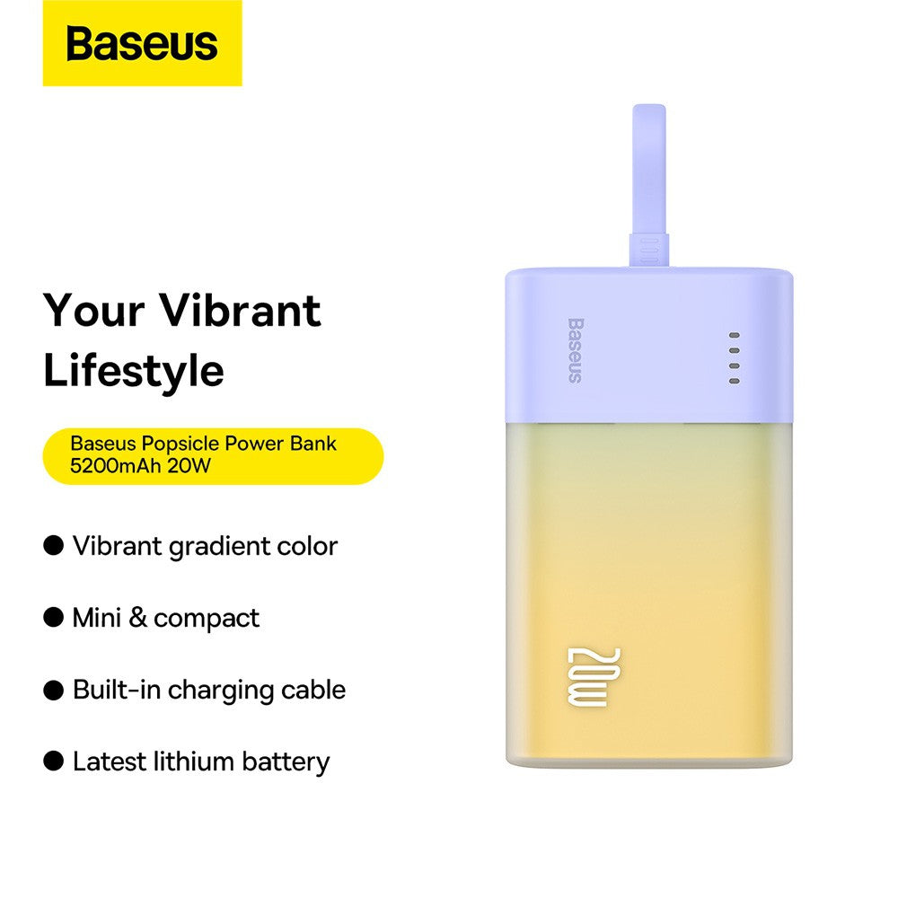 Baseus Popsicle Fast Charging Power Bank Type-C Edition 5200mAh 20W