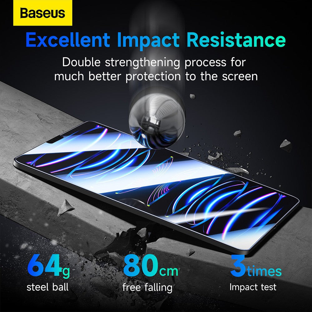 Baseus Crystalline Series HD Tempered-Glass Screen Protector for iPad Pro 11 (2024)