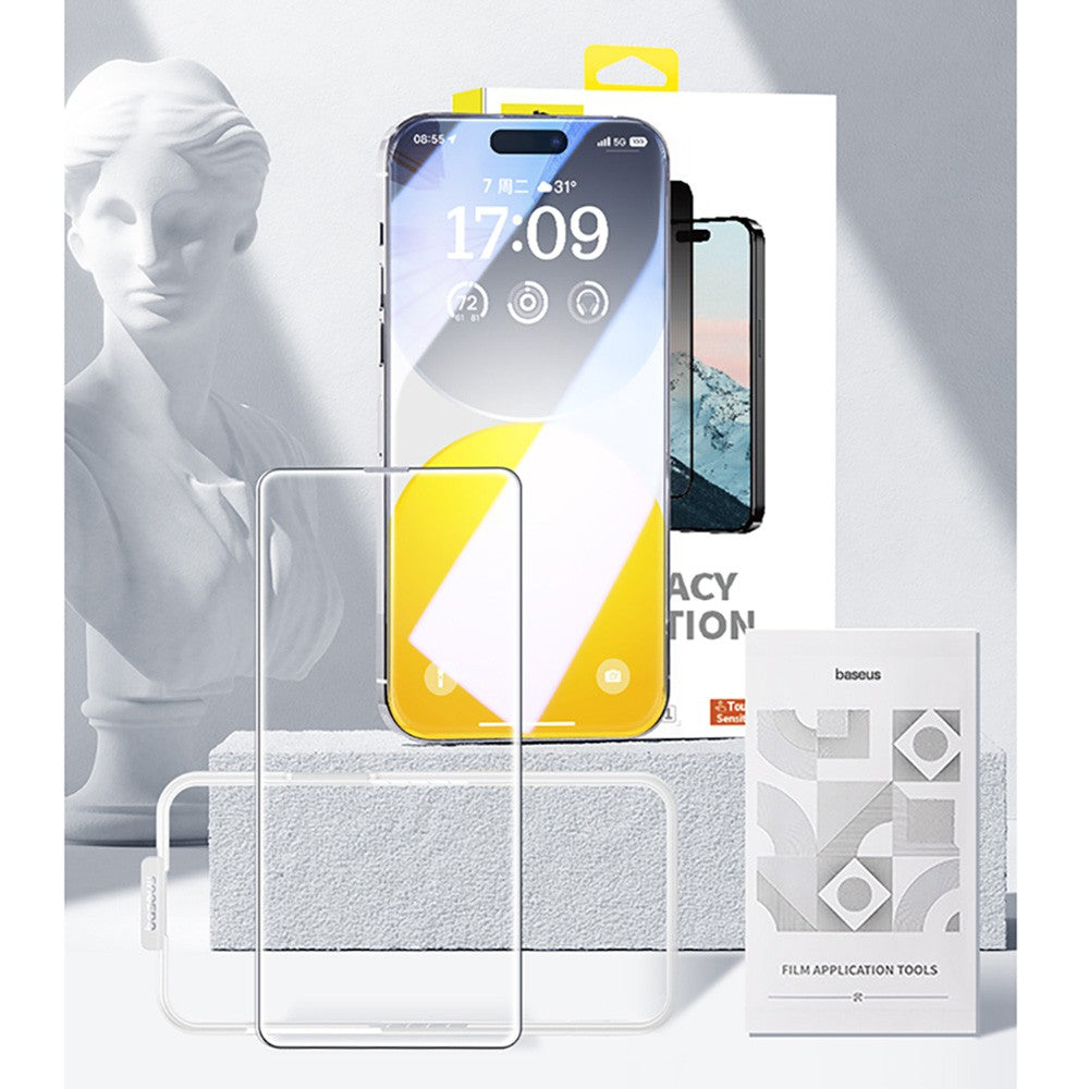 Baseus Diamond Series Full-Coverage HD Tempered Glass Screen Protector for iPhone 15/15 Pro/15 Plus/15Pro Max