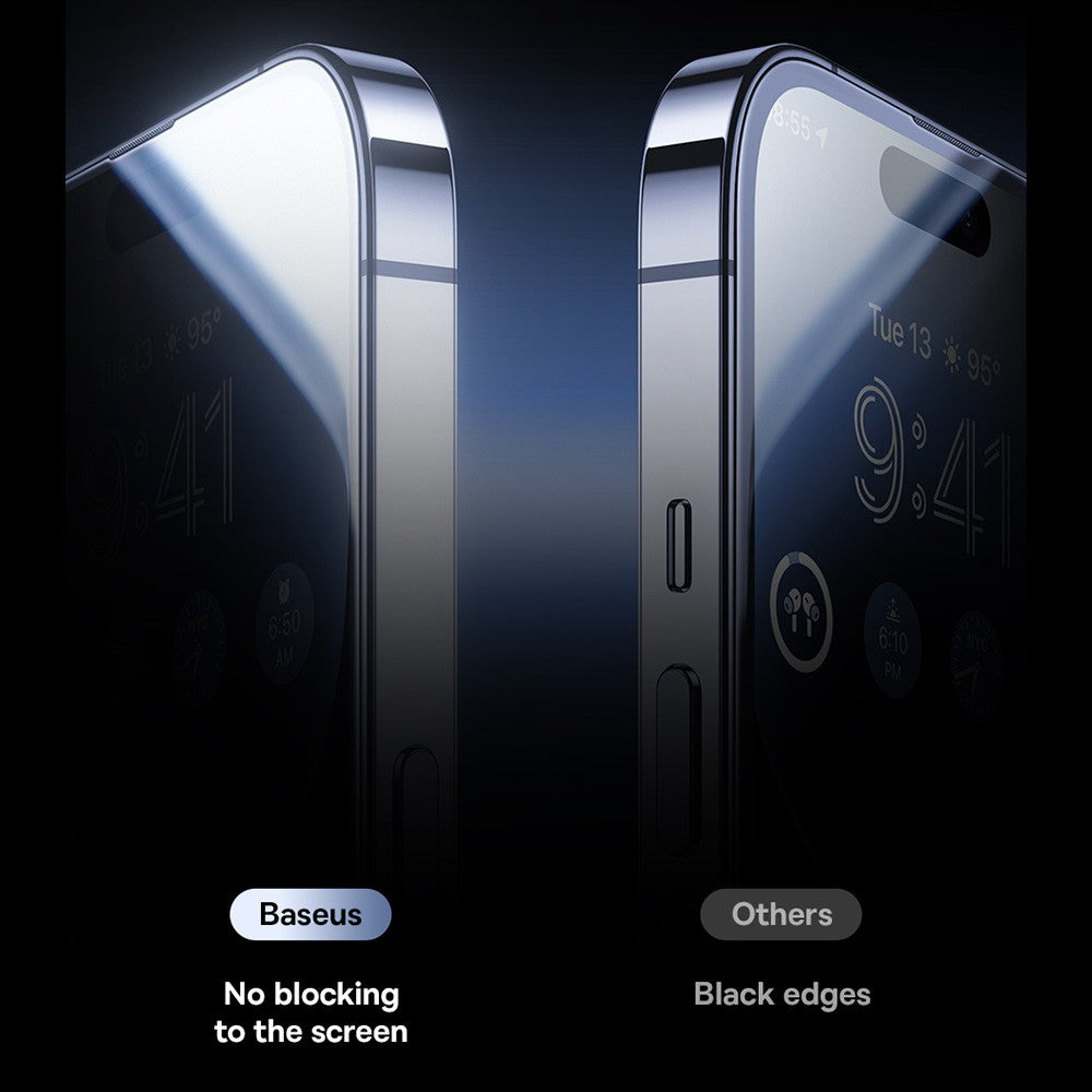 Baseus Diamond Series Full-Coverage Privacy Protection Tempered Glass Screen Protector for iPhone 15/15 Pro/15 Plus/15Pro Max