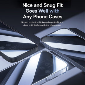 Baseus Diamond Series Full-Coverage Privacy Protection Tempered Glass Screen Protector for iPhone 15/15 Pro/15 Plus/15Pro Max